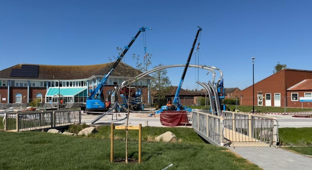 rosegarth being installed